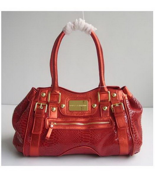 D & G Satchel_Red Snake Pelle